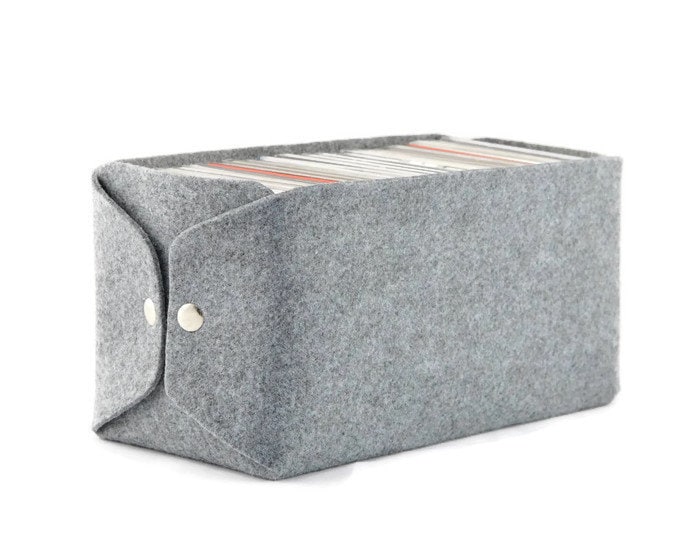 CD Storage Box Felt Storage Box Minimalist CD Box Etsy Australia