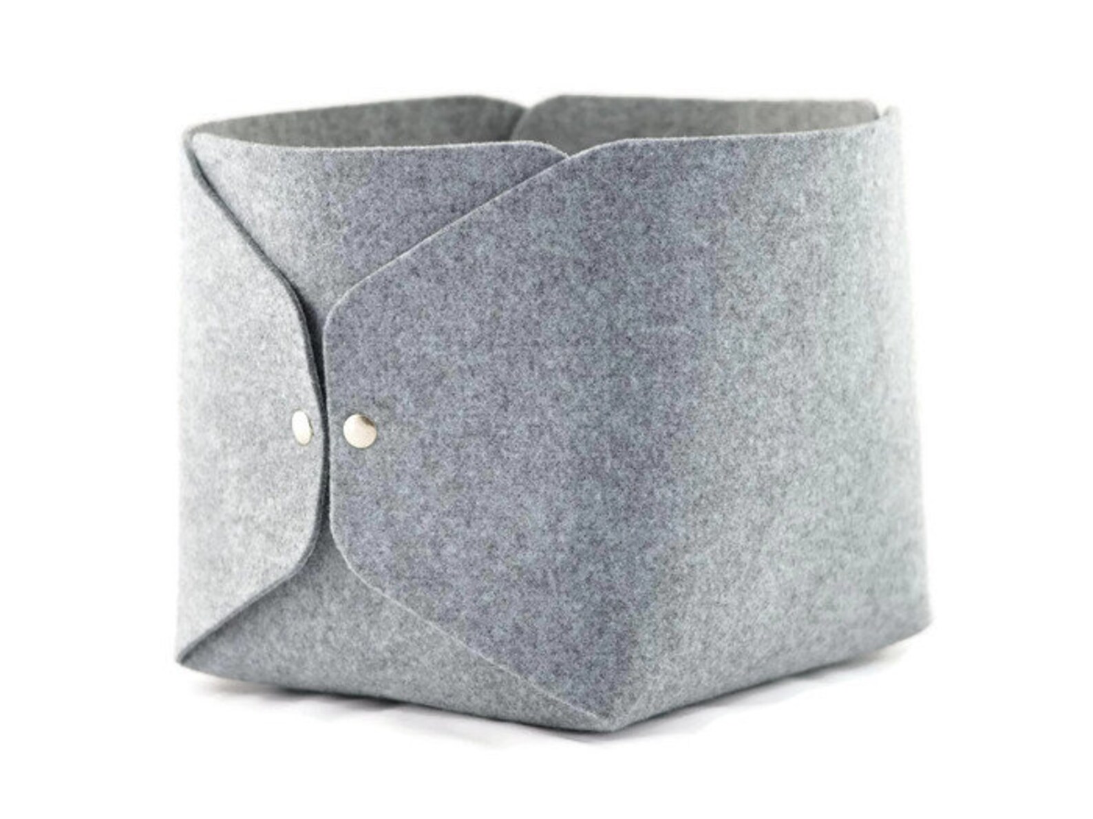 Image showcasing Scandinavian Storage Basket, Large Felt Storage Basket, Housewarming ...