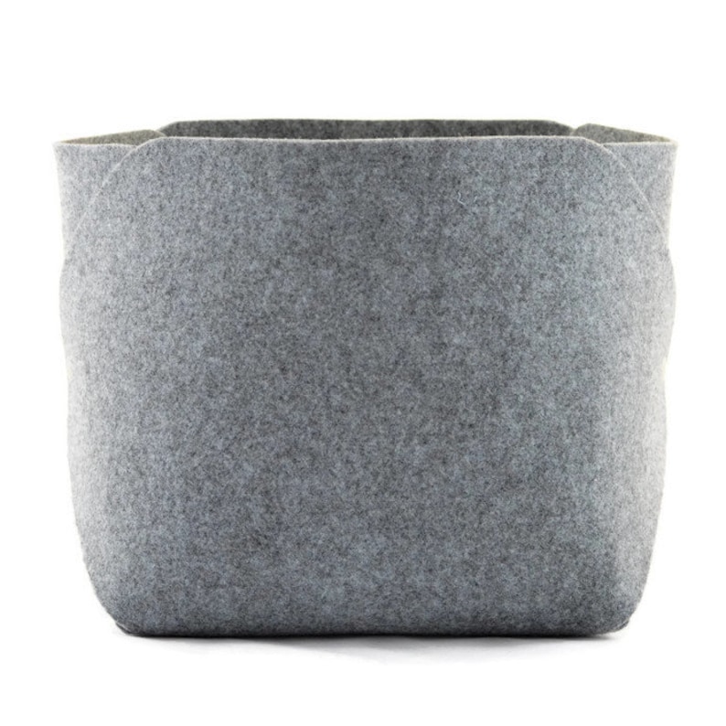 Toys storage basket fox felt box felt bin storage box grey Etsy