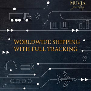 The image is a graphic design featuring various shipping and logistics elements, including a truck, a plane, and other transportation symbols, along with the text "WORLDWIDE SHIPPING WITH FULL TRACKING".