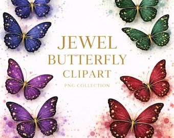 Butterfly Clipart Soft Luxe PNG Set Elegant Pastel Butterflies Luxury Gold Accents  Scrapbook, Stickers