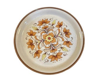 Nitto Heather Stone Honey Flower 9610 Japan Serving Plate Mid Century Floral