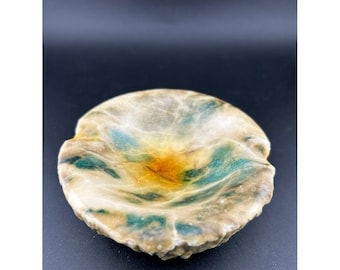 Vintage Alabaster Stone Ashtray Small individual