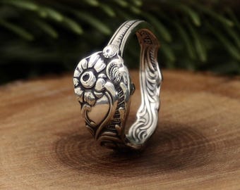 Dainty NIJ4 Spoon Ring - Vintage Swedish Nils-Johan Silverplate Spoon - Made in Sweden Flatware - Sized to Order