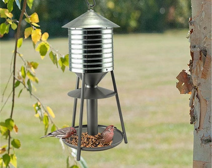 Woodlink Rustic Farmhouse Water Tower Bird Feeder