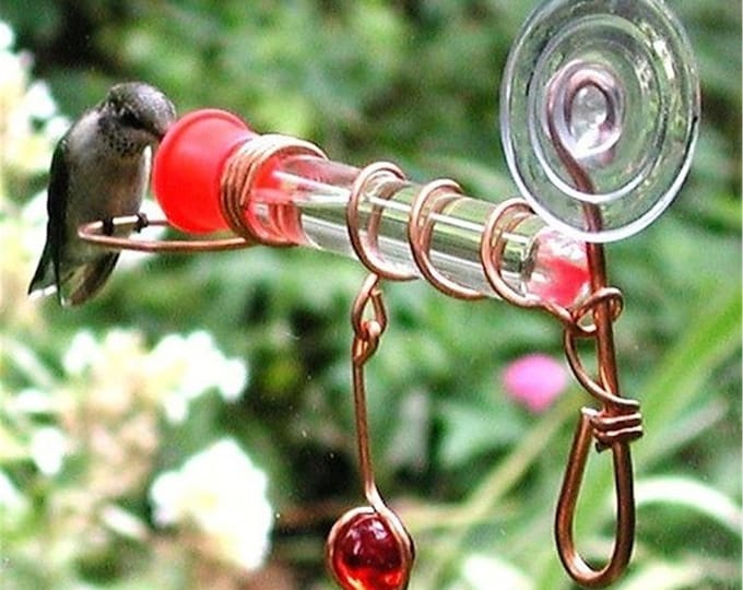 Window Hummingbird Tube Feeder 4 IN