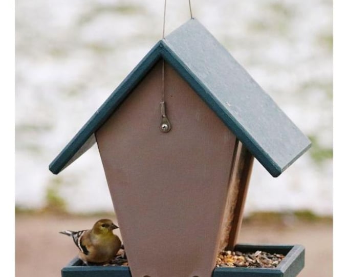 Bird Feeder Recycled Plastic Small Hopper Feeder