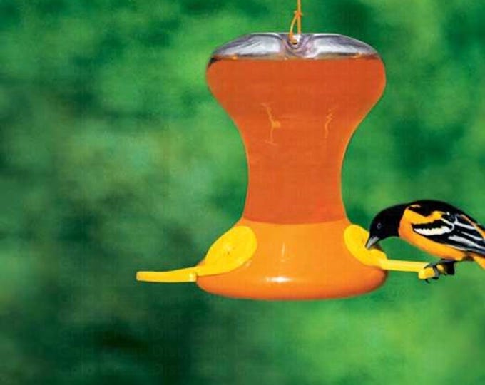 Bird Feeder Oriole Feeder Fliteline Junior 30oz Orange Plastic Nectar