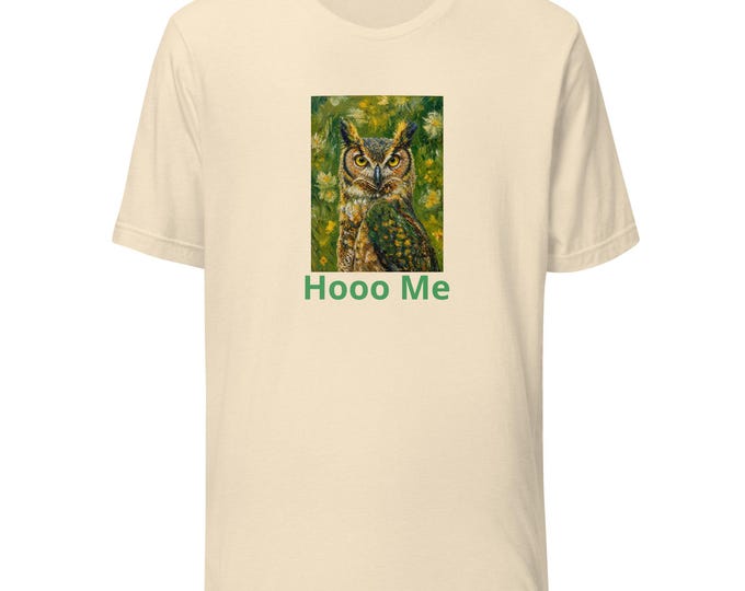 Funny Owl T-Shirt | "Hooo Me?" Graphic Tee | Owl Lover Gift | Cute Bird Shirt | Nature Lover Tee