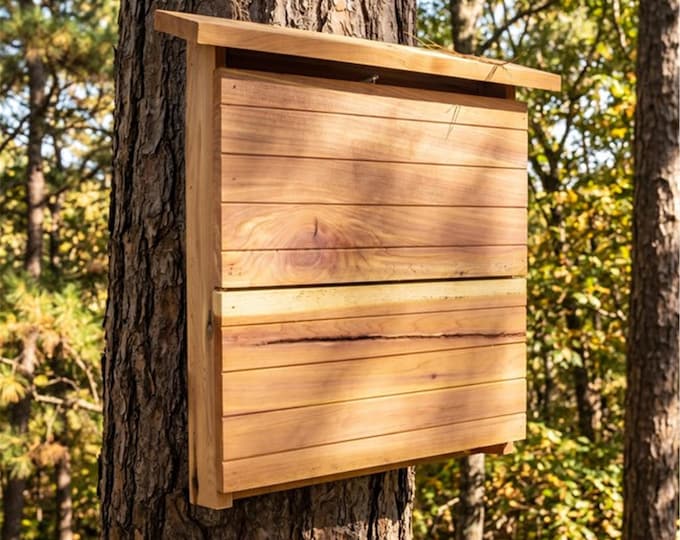 Bat House Amish-Made Bat Box with Hanging Wire Cedar