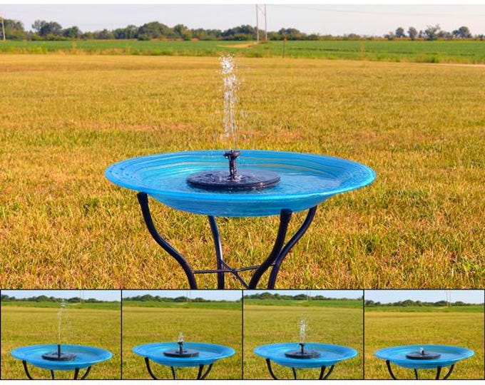 Bird Bath Floating Solar Bubbler Black