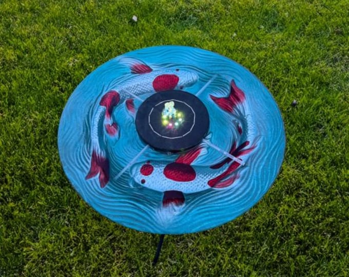 LED Color Spectrum Floating Solar Bubbler Bird Bath NOT Included