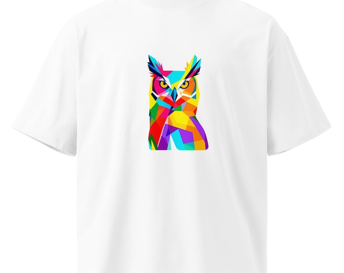 Unisex organic oversized high neck t-shirt