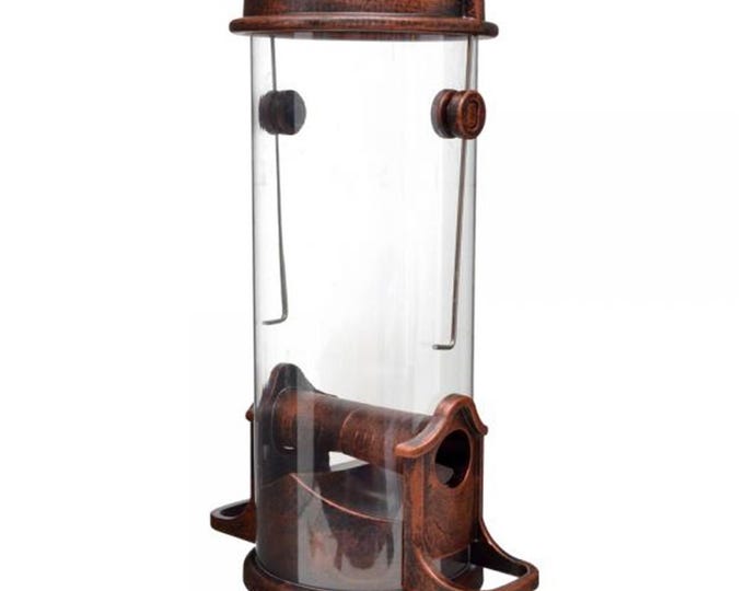 Petite Seed Tube Feeder Antique Copper