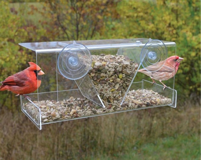 Clear View Deluxe Hopper Window Bird Feeder — Large, Made in the USA