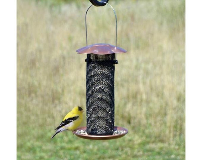 Petite Copper Thistle Feeder – Mesh Finch Feeder for Nyjer Seed | Ready to Hang
