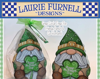 St. Patty's Treat Box, Gnome Treat Box, St. Patrick's Day Treat Box Laurie Furnell, St. Patty's  Gnome, St. Patrick's Day Favor, Paper Craft