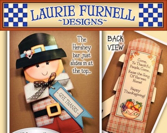 Pilgrim Candy Bar Wrapper, Thanksgiving candy bar wrapper, Laurie Furnell, Pilgrim printable, Thanksgiving printables, Fall candy wrappers