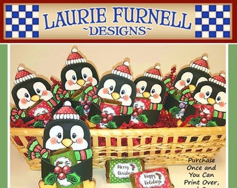 Penguin Candy Wrapper, Christmas Candy Wrapper, Laurie Furnell, Christmas Party Favors, Christmas Printables, Penguin Party Favors
