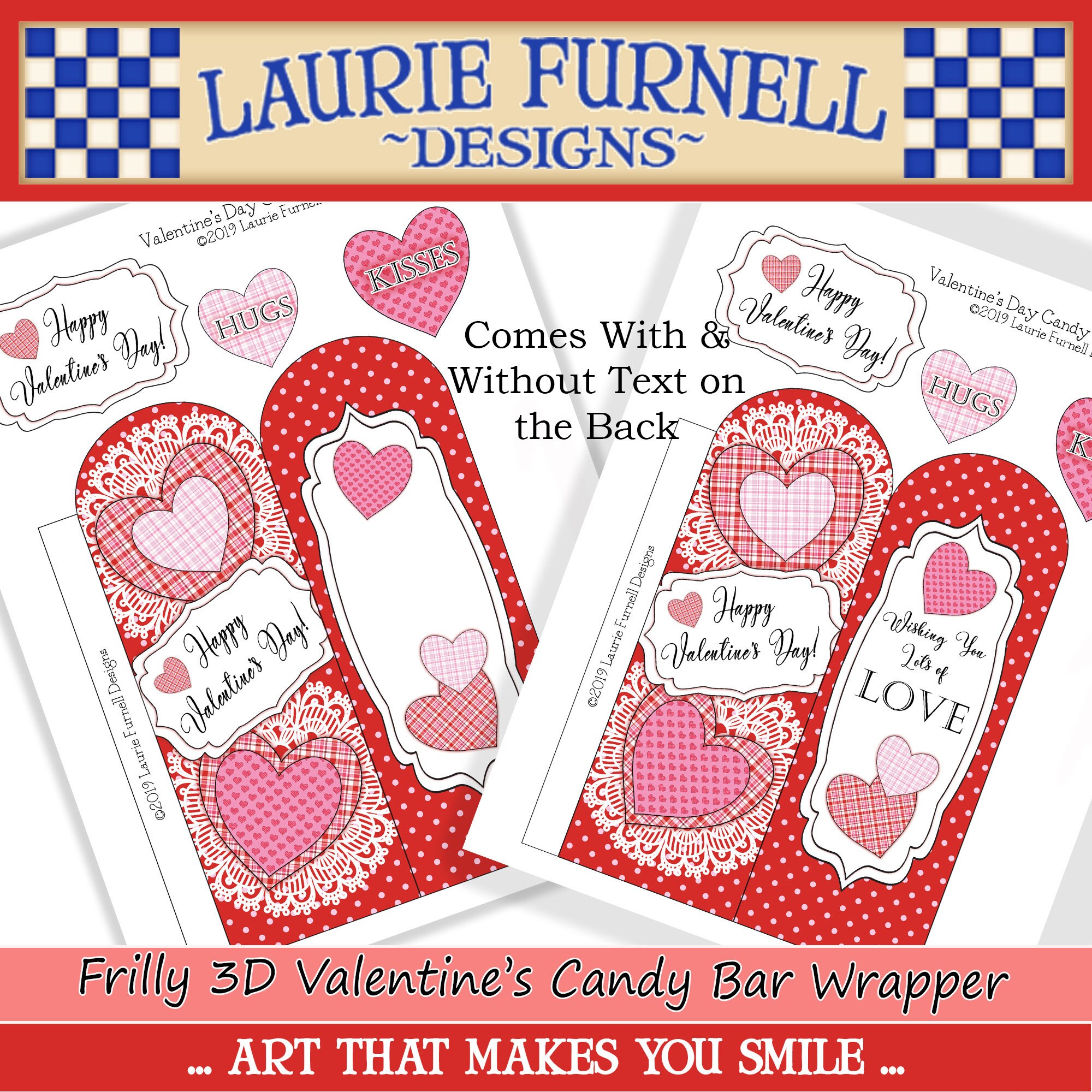 Valentine's Day Candy Bar Wrapper, Valentine's Printables, Laurie ...