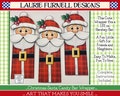 Santa candy bar wrapper, Christmas candy bar wrapper, Laurie Furnell Designs, Chocolate bar wrapper, Christmas printables, Digital