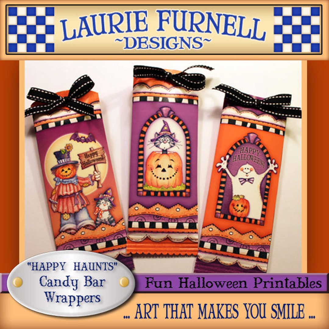 Halloween Candy Bar Wrappers, Laurie Furnell, Candy Bar Wrappers ...
