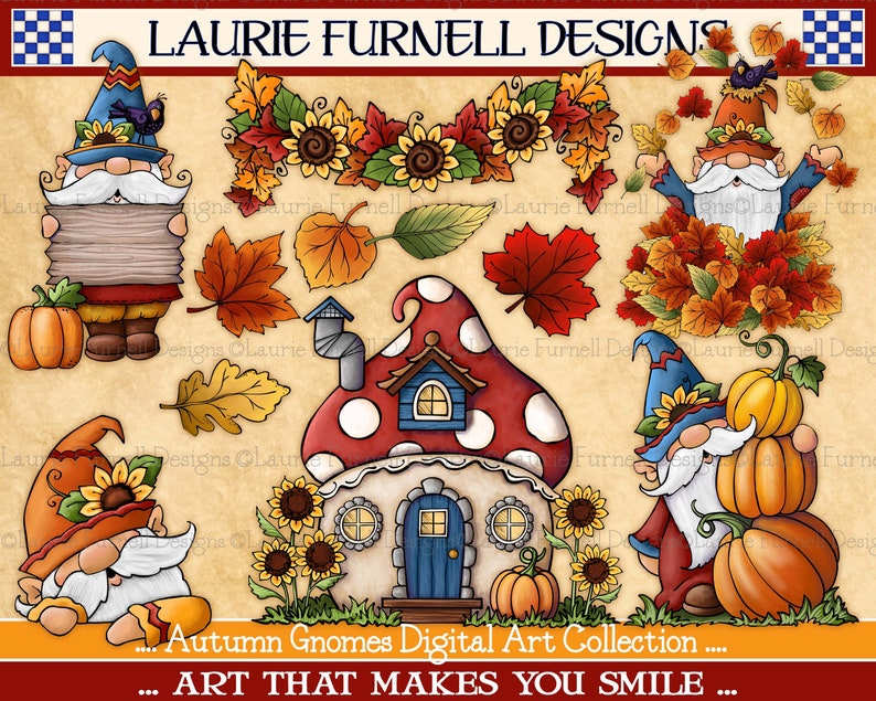 Download Autumn Gnome Digital Art Cute Fall Gnomes Autumn Gnome ...