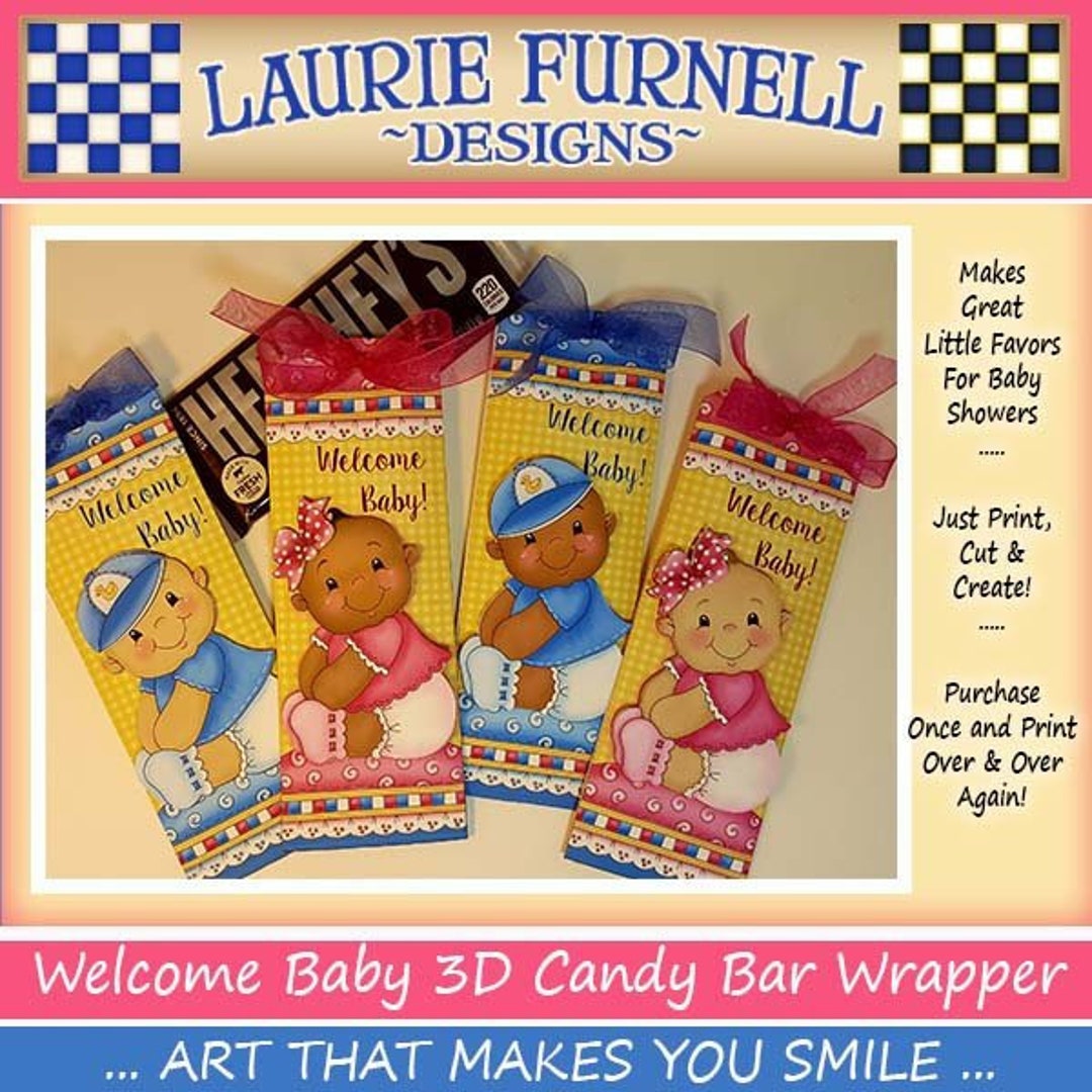 Baby Candy Bar Wrapper Baby Shower Favors Etsy