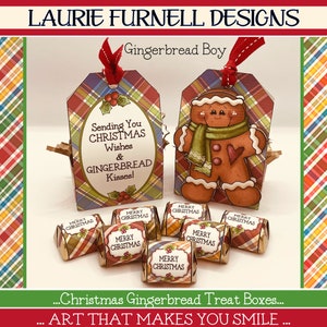Christmas Gingerbread Boy Treat Boxes, Christmas Favor Printable ...
