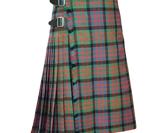 Handmade Clan MacDonald Ancient Kilt | Men's 8 Yard Heavy Weight Acrylic Wool  Tartan Kilt