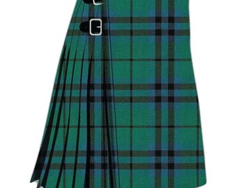 Handmade Keith Ancient Kilt | Men's 8 Yard Heavy Weight  Tartan Kilt