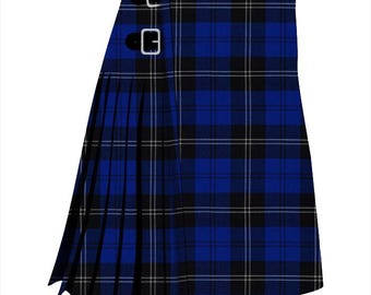 Handmade Ramsay Blue Kilt | Men's 8 Yard Heavy Weight Acrylic Wool  Tartan Kilt