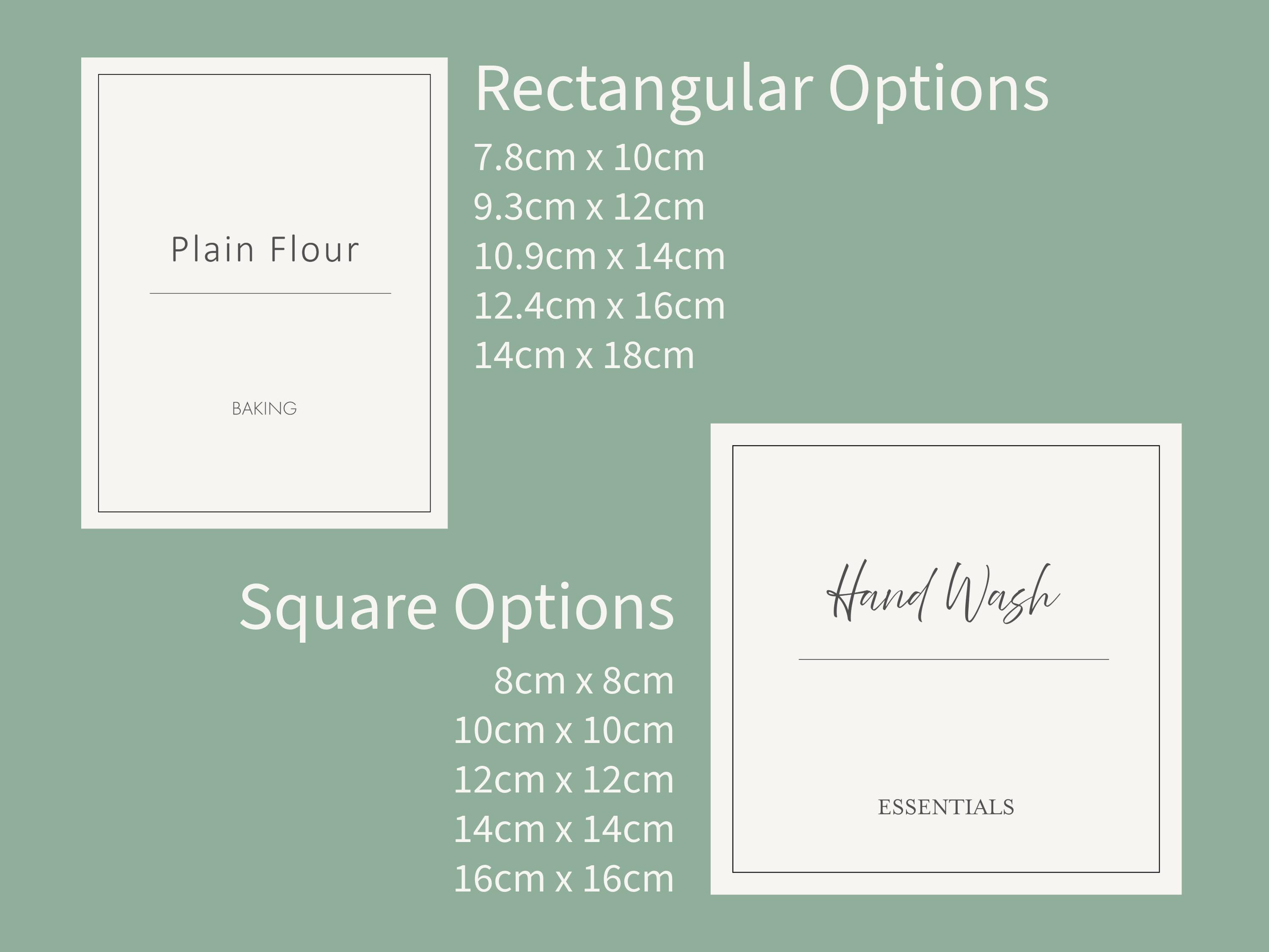Personalised Cleaning Labels | Waterproof Pantry & Utility Stickers ...