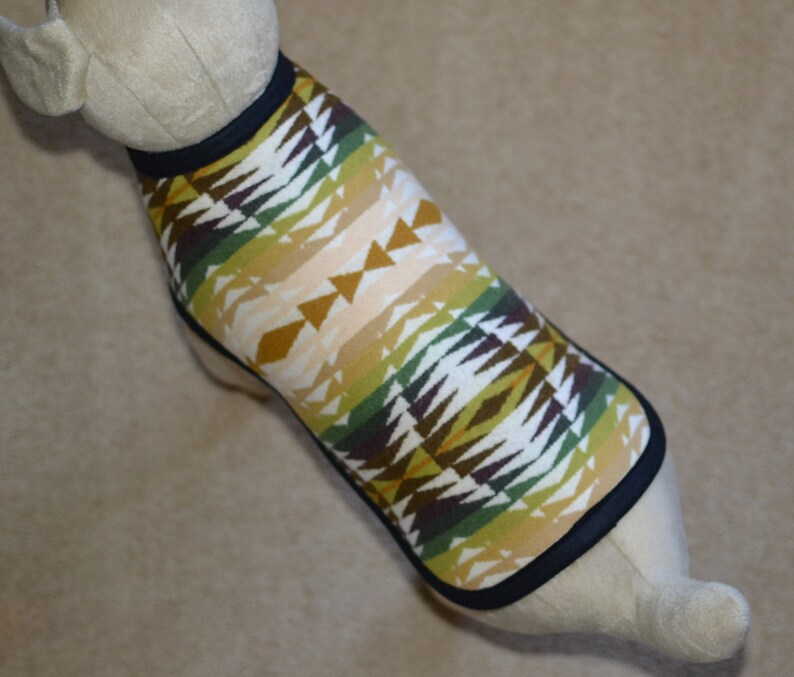 Dog Coat handcrafted of colorful Native American Wool fabric Etsy