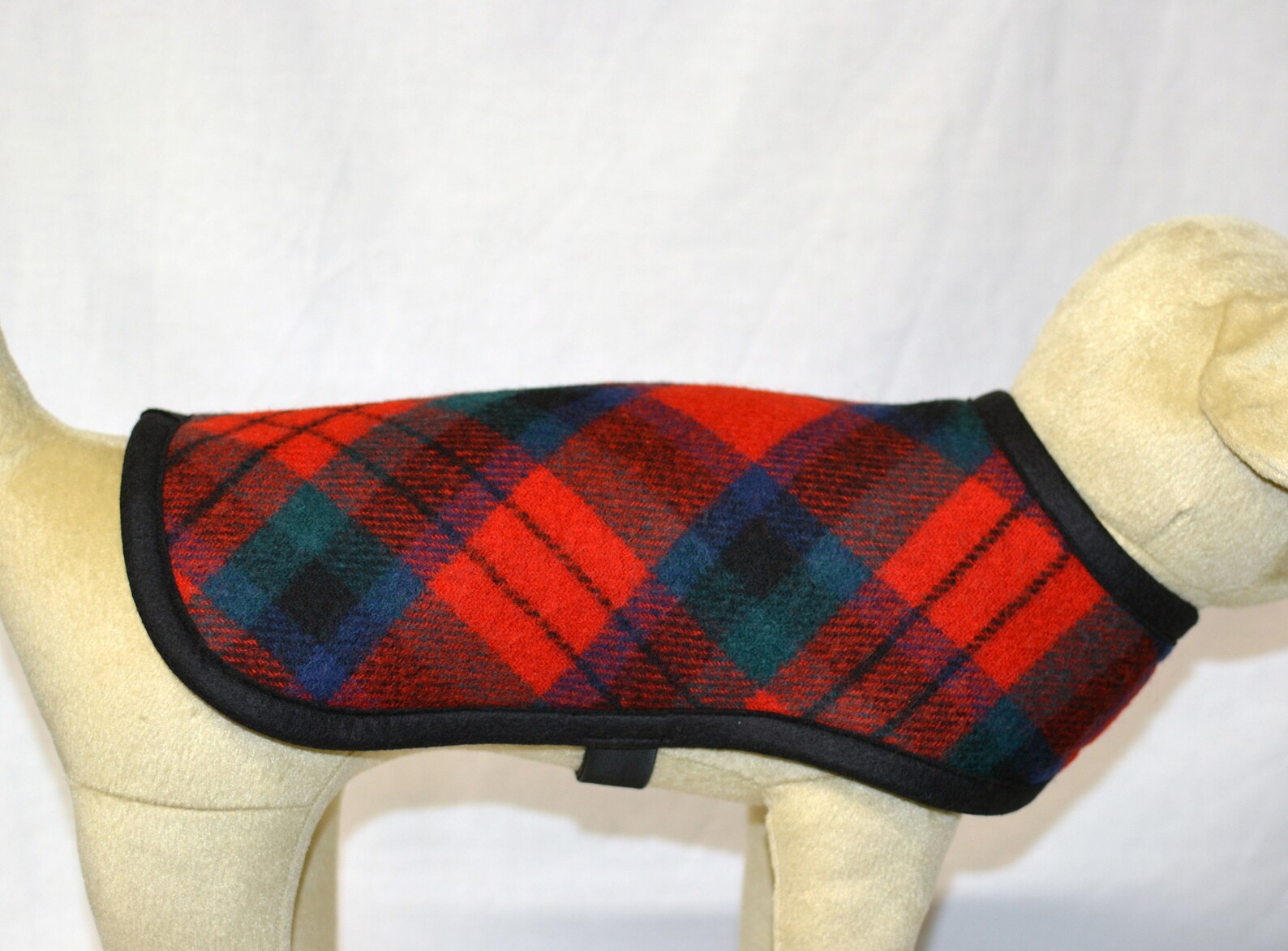 Wool Dog Coat Red Royal Stewart Plaid Dog Coat Jacket Sweater Etsy