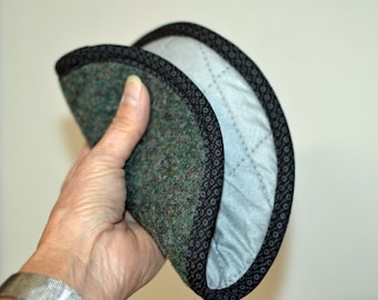 Yakima Camp Blanket Pot Holder / Hot pad / Green Wool /  Airstream or RV / Oven Mitt  / Camp Camping Stove / Hotpad / Cooking / Road Trip