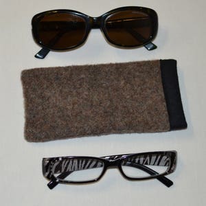 Eyeglasses Sunglasses HEATHER BROWN Reading Glasses CASE pouch Yakima Camp Blanket Soft Wool eyeglass sunglass reading glass Small Gift