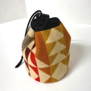 Drawstring Bag - Golf Tees & Balls - Valuables Pouch - Golfer Gift - Golfing - Smith Rock Native American wool - rock climbing accessories