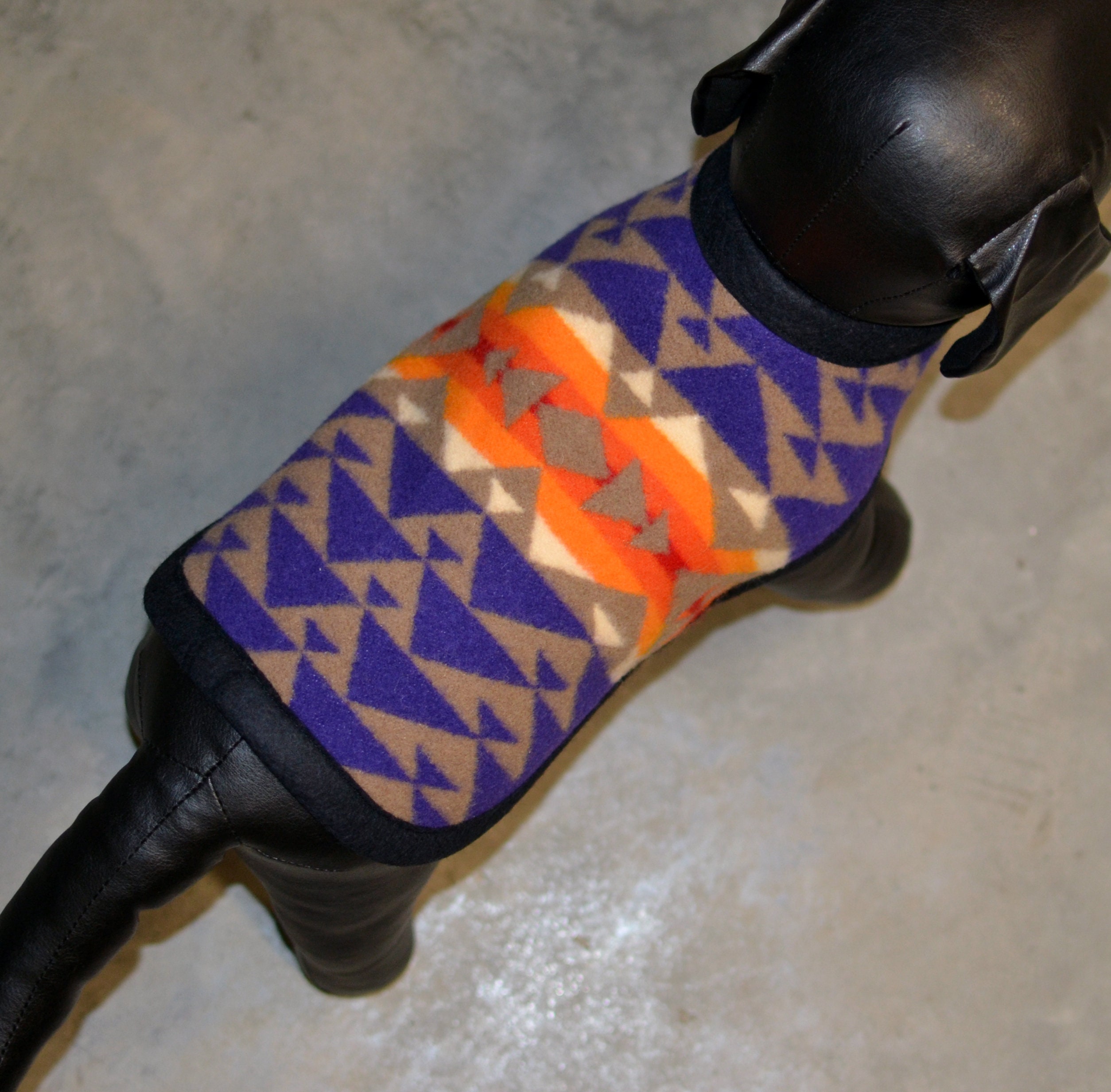 Xs Dog Coat REVERSIBLE handmade purple khaki Arrapaho Trail Etsy