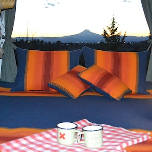 Standard Bed Pillow Sham ONE made of National Park Wool Blanket glamping camping teardrop airstream lodge summer vacation home CHOOSE PARK