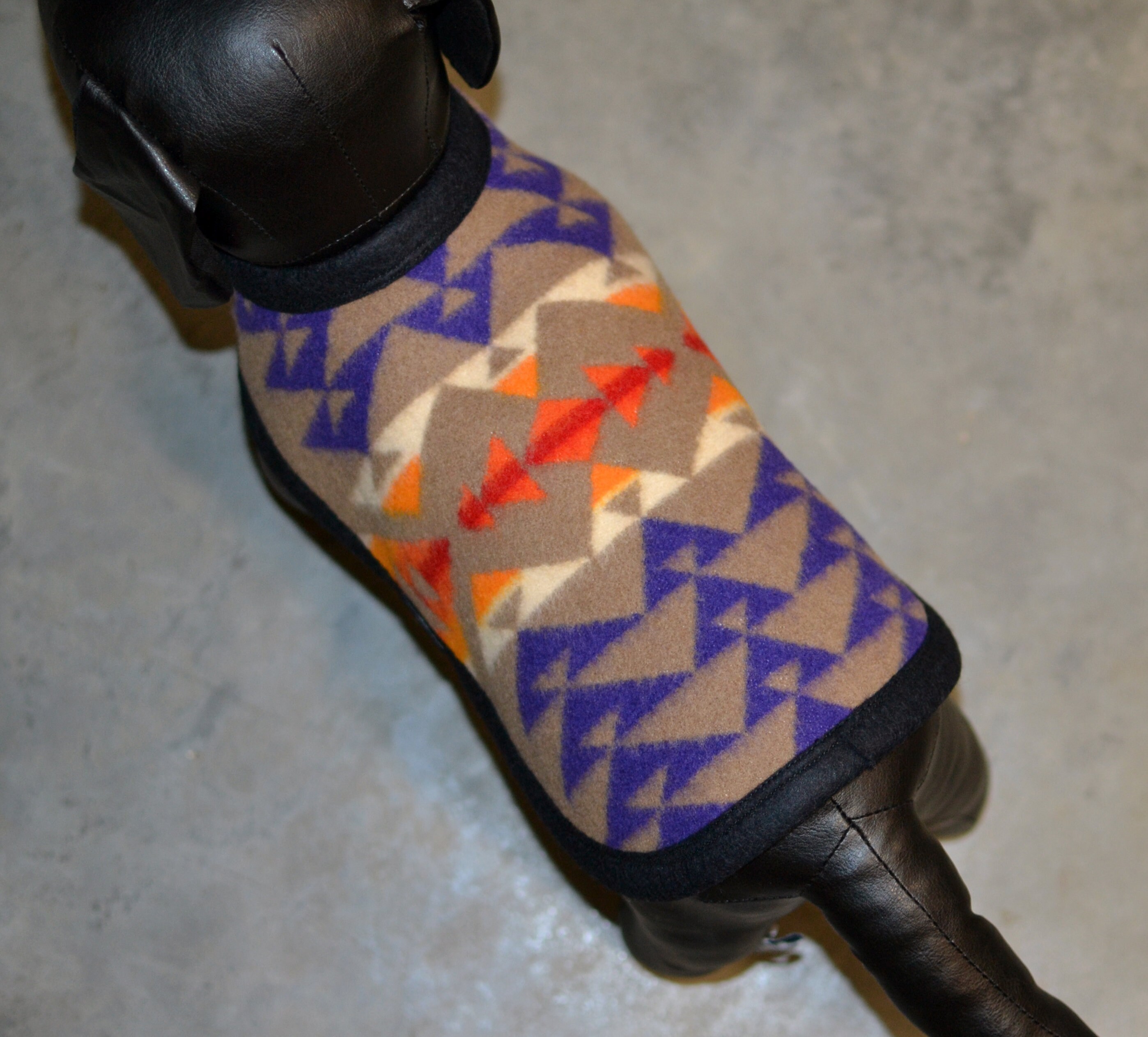 Xs Dog Coat REVERSIBLE handmade purple khaki Arrapaho Trail Etsy