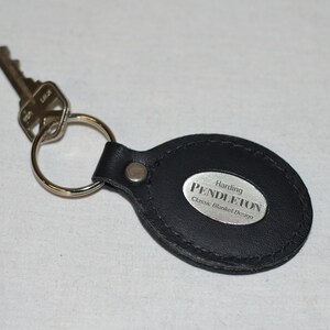 Pendleton® Keychain Key Fob Key Ring Key Chain Metal and Leather ...