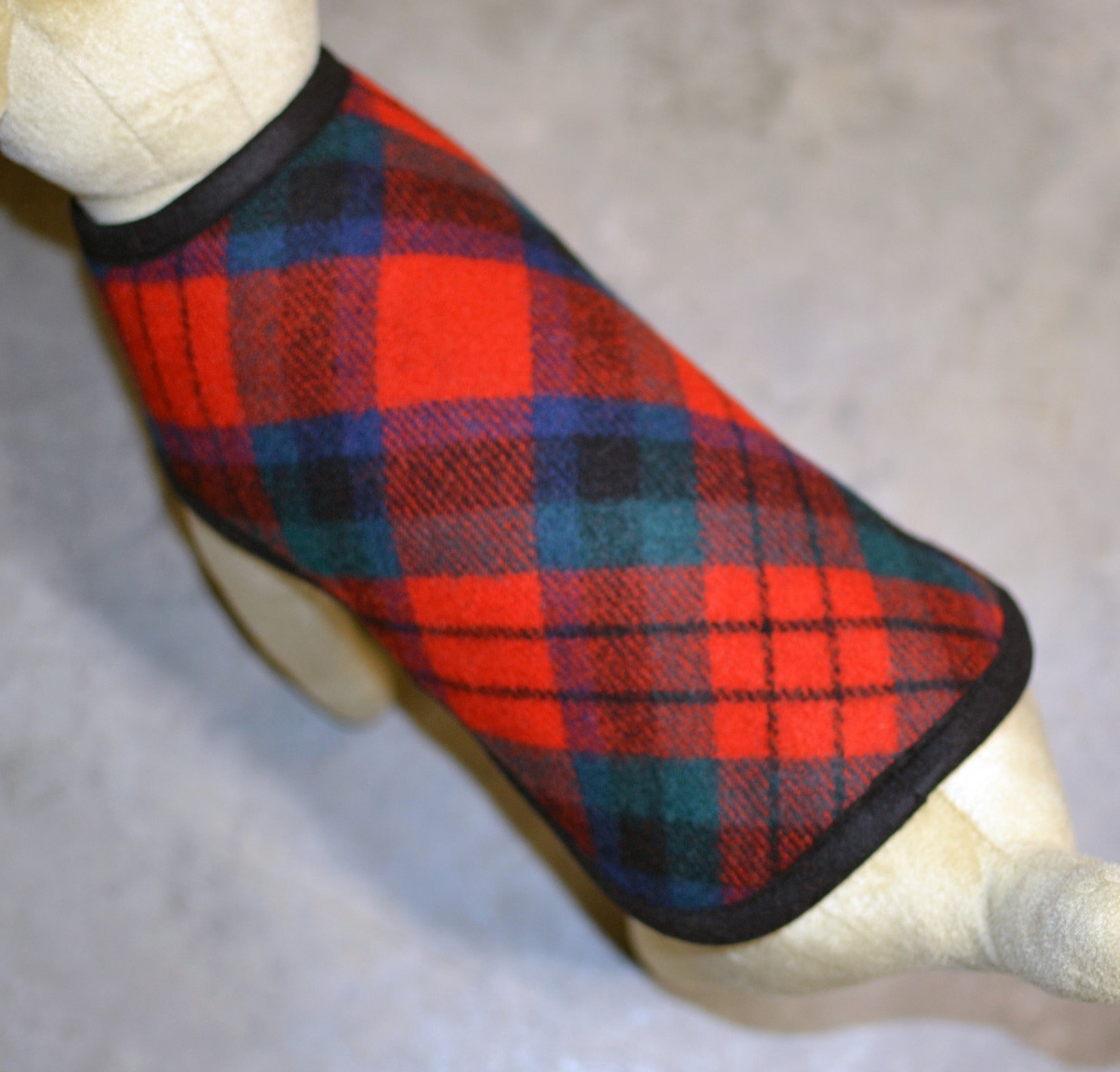 Wool Dog Coat Red Royal Stewart Plaid Dog Coat Jacket Sweater Etsy