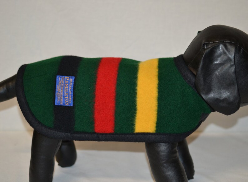 Pendleton® Dog Sweater jacket coat striped blanket weight wool Etsy