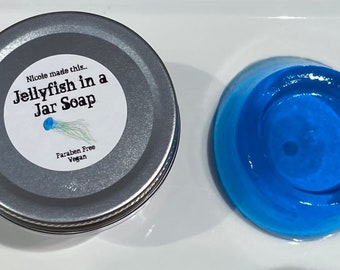 Jellyfish in a Jar Soap - Vegan and Paraben Free Handheld Jiggly Cleansing Fun!
