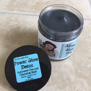 Power Glow Detox Activated Charcoal Cleansing Cream Sulfate & Paraben Free Cleanse and Treat with One Product Vegan Friendly image 1