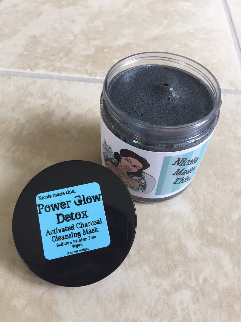 Power Glow Detox Activated Charcoal Cleansing Cream Sulfate & Paraben Free Cleanse and Treat with One Product Vegan Friendly image 1