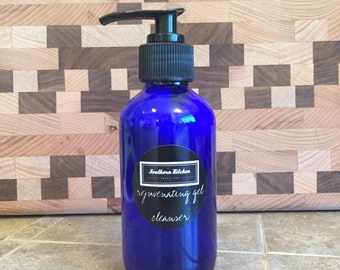 Rejuvenating Gel Cleanser - for Southern Kitchen Beauty Box. Vegan, Organic & Toxin-Free for Dry, Sensitive or Aging Skin