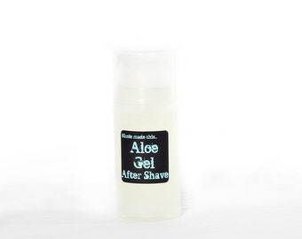 Aloe Gel After-Shave for Sensitive Skin.  Alcohol and Paraben Free, Vegan, Gentle and Sting-Free!  Perfect Formula for Men & Women!