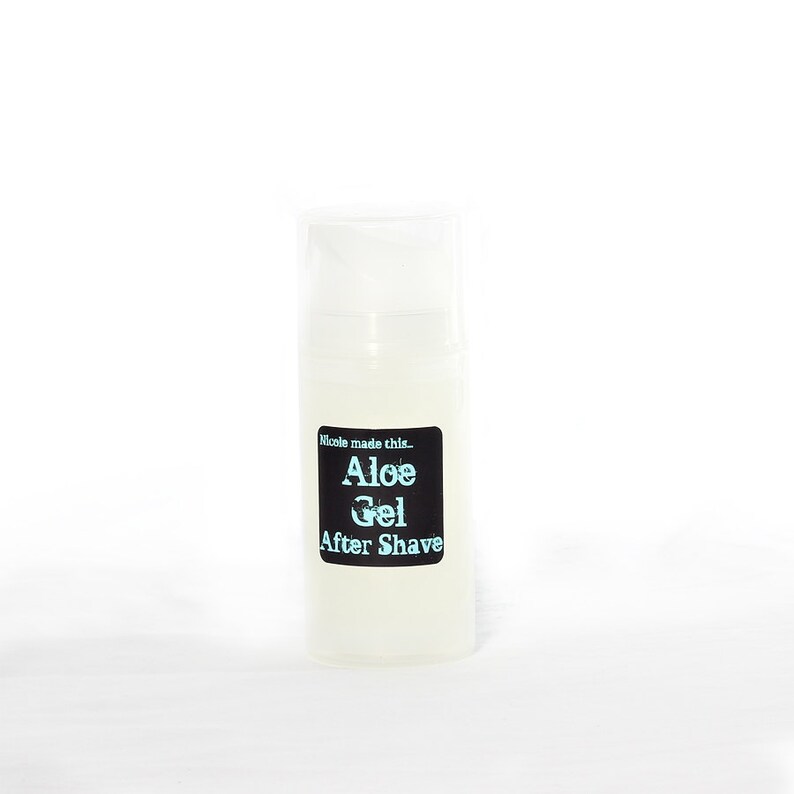 Aloe Gel After-Shave for Sensitive Skin. Alcohol and Paraben Free, Vegan, Gentle and Sting-Free Perfect Formula for Men & Women image 1